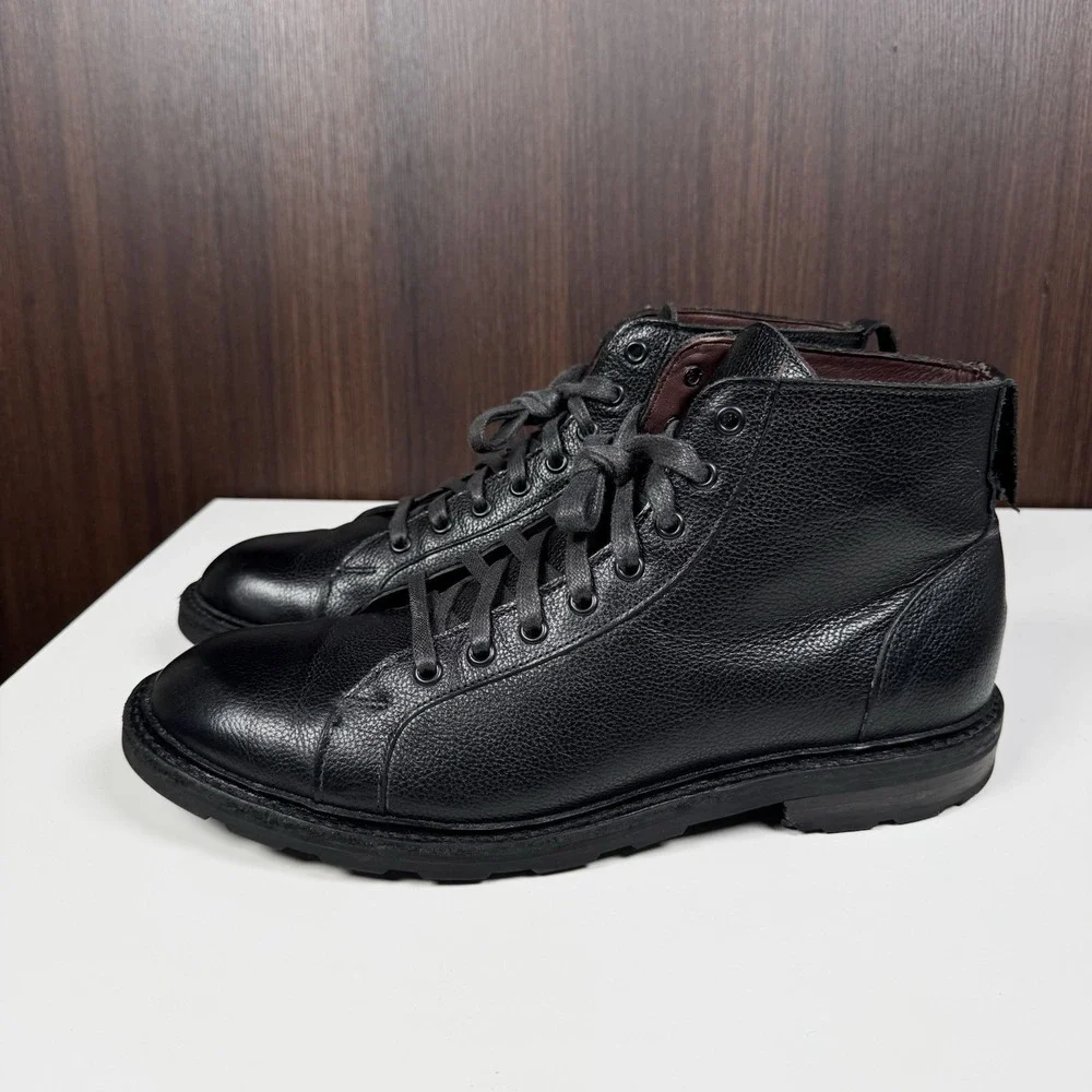 Allen Edmonds 9 D Black Leather Alpine Chukka Boots Weather Proof Lace Up